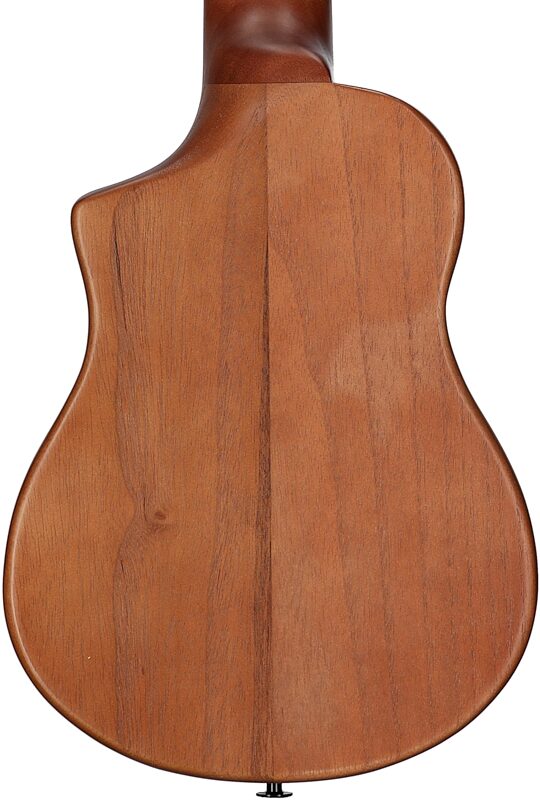 Ibanez AUP10N Tenor Ukulele (with Gig Bag), Open Pore Light Brown Sunburst, Body Straight Back
