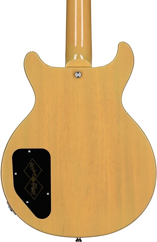 Epiphone Inspired by Gibson Custom 1960 Les Paul Special Double Cut Reissue Electric Guitar (with Case), TV Yellow, Body Straight Back