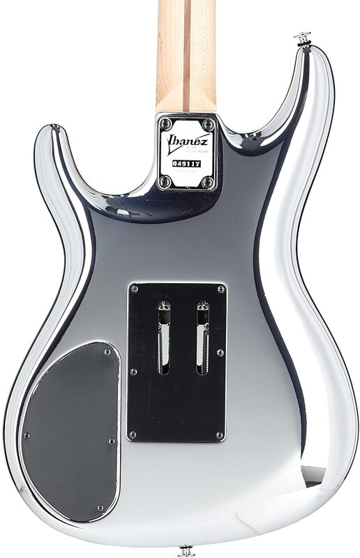 Ibanez JS-3 Joe Satriani Signature Electric Guitar (with Case), Chrome Boy, Body Straight Back