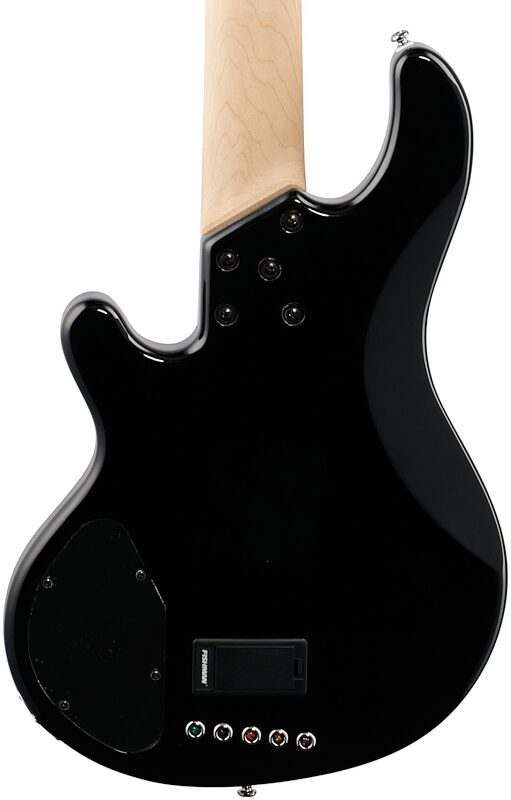 Lakland Skyline 55-02 Custom Ebony Fretboard Bass Guitar, Metallic Black, Body Straight Back