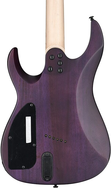 Legator Ninja 6 Multi-Scale Guitar, Purple Quilted Maple , Body Straight Back