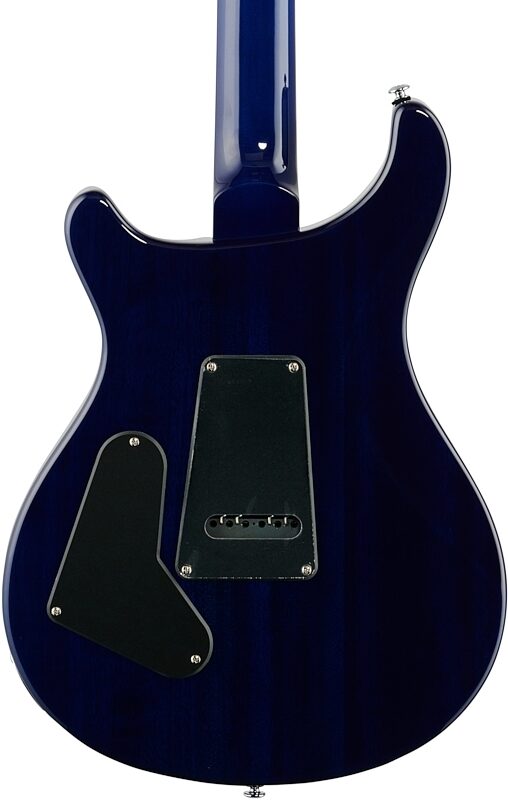 PRS Paul Reed Smith SE Standard 24 Electric Guitar (with Gig Bag), Translucent Blue, Body Straight Back