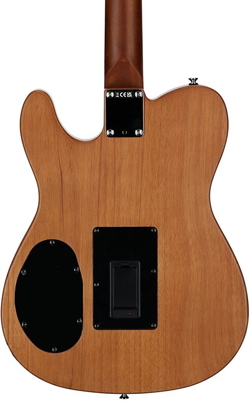 Fender Acoustasonic Standard Telecaster Acoustic-Electric Guitar, Aged Natural, Body Straight Back