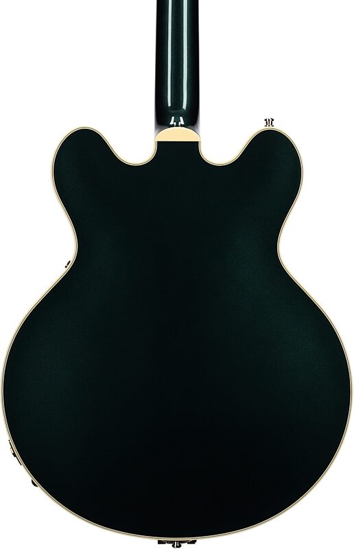 Gretsch Professional Collection Broadkaster LX Center Block Semi-hollowbody Electric Guitar (with Case), Cadillac Green, Body Straight Back