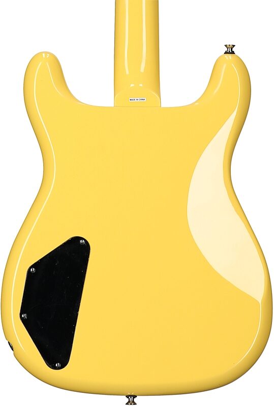 Epiphone Newport Bass Guitar, Sunset Yellow, Body Straight Back
