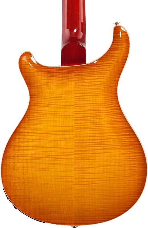 PRS Paul Reed Smith Hollowbody II 10-Top Electric Guitar (with Case), McCarty Sunburst, Body Straight Back