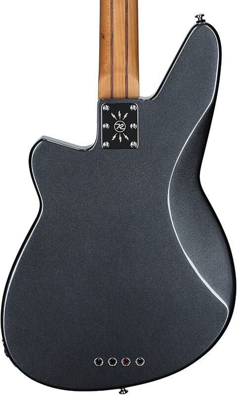 Reverend Mercalli 4 Electric Bass, Gunmetal, Maple Fretboard, Body Straight Back