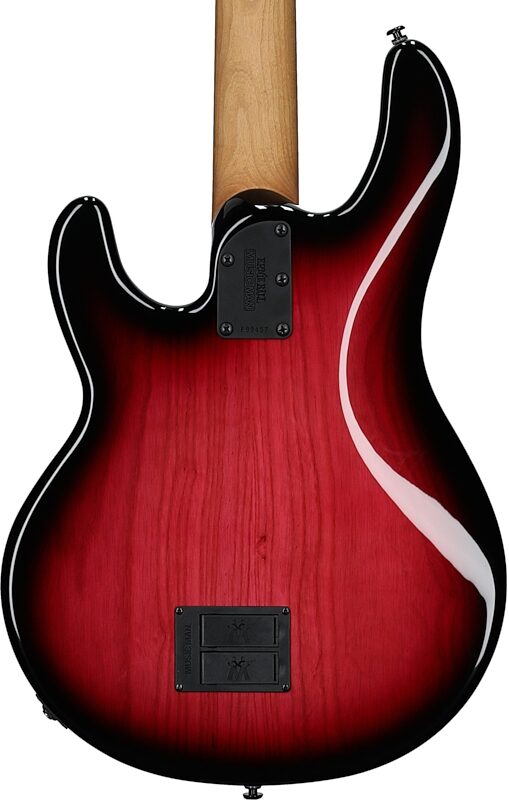 Ernie Ball Music Man StingRay Special Electric Bass (with Case), Raspberry Burst, Body Straight Back