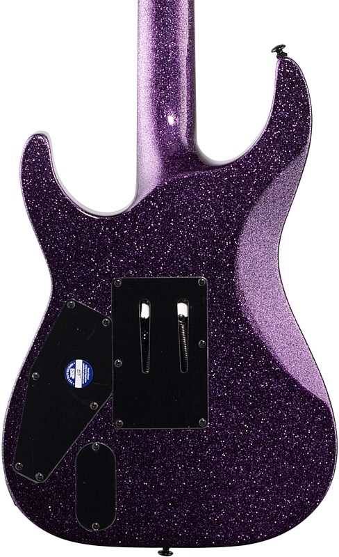 ESP LTD KH-602 Kirk Hammett Signature Electric Guitar (with Case), Purple Sparkle, Body Straight Back