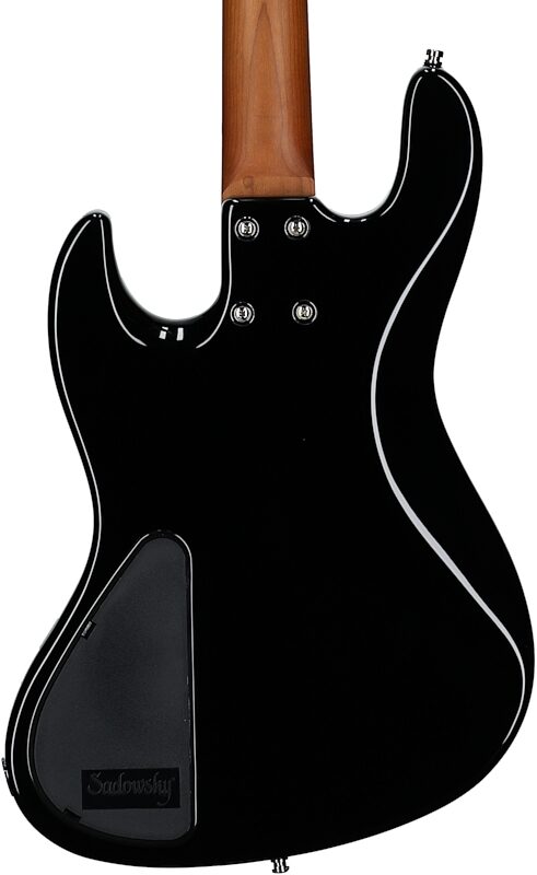 Sadowsky MetroExpress 21-Fret Vintage J/J Electric Bass, Maple Fingerboard, Black, Body Straight Back