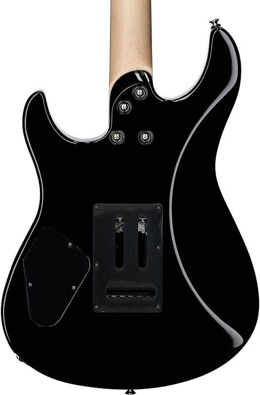 Yamaha Pacifica Standard Plus PACS+12M Electric Guitar, Maple Fingerboard (with Gig Bag), Black, Body Straight Back