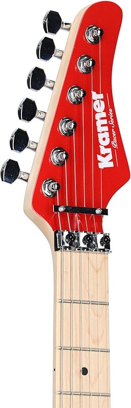 Kramer Pacer Classic Floyd Rose Electric Guitar, Special Scarlett Red, Body Straight Back