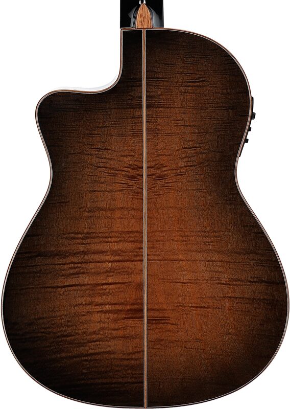 Cordoba Fusion 12 Classical Acoustic-Electric Guitar, Cinnamon Burst, Body Straight Back
