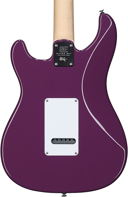 PRS Paul Reed Smith SE Silver Sky Electric Guitar, Maple Fingerboard (with Gig Bag), Summit Purple, Body Straight Back