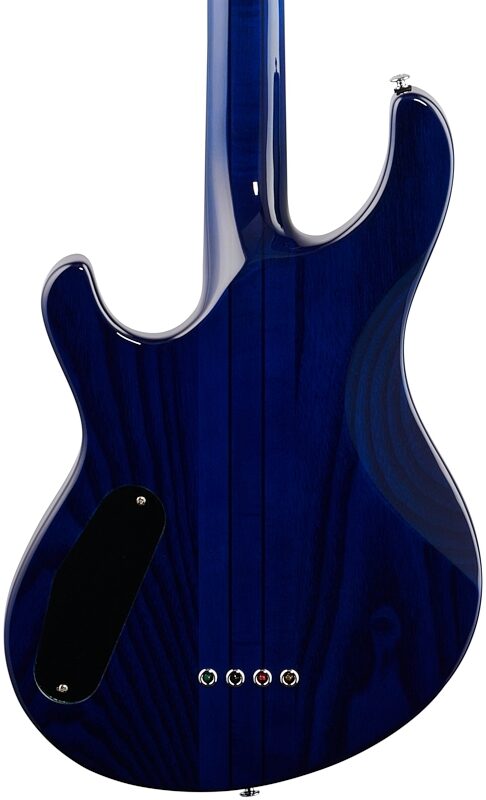 PRS Paul Reed Smith SE Kingfisher Electric Bass (with Gig Bag), Faded Blue Burst, Blemished, Body Straight Back