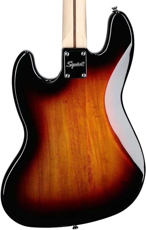 Squier Affinity Jazz Electric Bass, Maple Fingerboard, 3-Color Sunburst, Body Straight Back