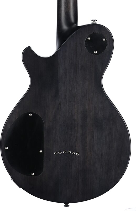 Michael Kelly Patriot Decree SB Slim Body Open Pore Electric Guitar, Transparent Sunburst, Body Straight Back