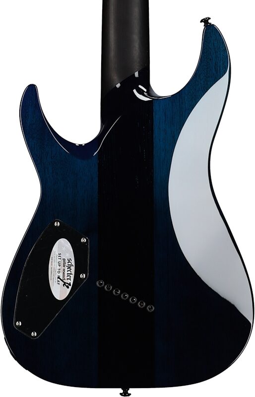 Schecter Reaper 7 Elite Multiscale Electric Guitar, 7-String, Deep Ocean Blue, Scratch and Dent, Body Straight Back