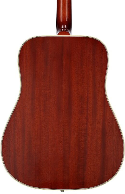 Gibson Custom Shop 1960 Hummingbird Fixed Bridge VOS Acoustic Guitar (with Case), Heritage Cherry Sunburst, Body Straight Back