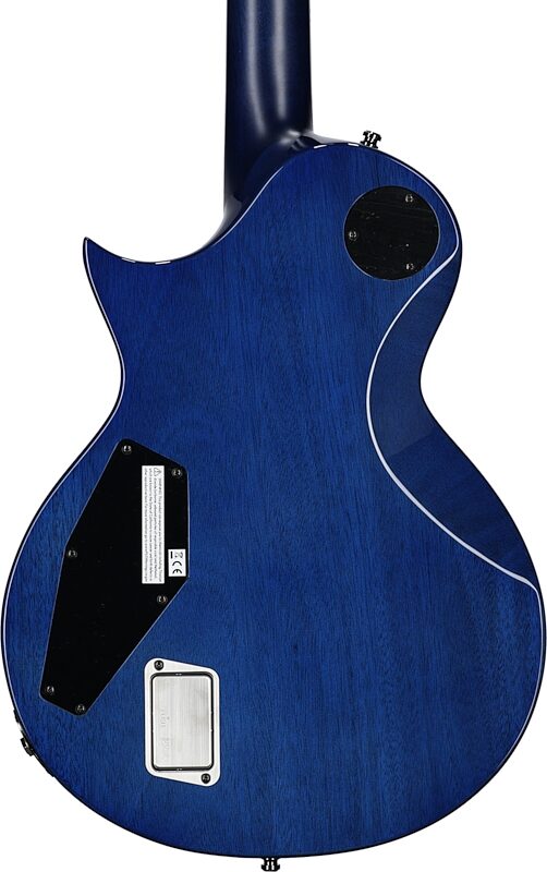 ESP E-II Eclipse BM Electric Guitar (with Case), Blue Natural Fade, Body Straight Back