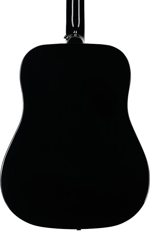 Epiphone PRO-1 Acoustic Guitar, Ebony, Body Straight Back