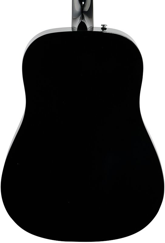 Fender CD-60S Dreadnought Acoustic Guitar, with Walnut Fingerboard, Black, Body Straight Back
