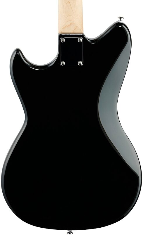 G&L Tribute Fallout Bass Guitar, Brazilian Cherry Fingerboard, Jet Black, Body Straight Back