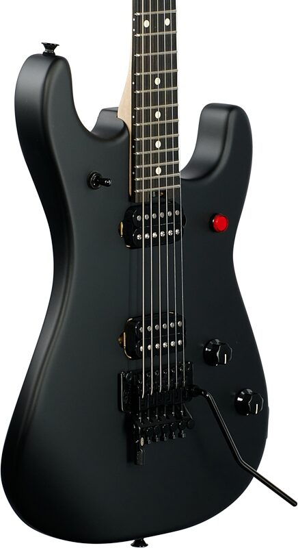 EVH Eddie Van Halen 5150 Series Standard Electric Guitar, Stealth Black, with Ebony Fingerboard, Body Straight Back