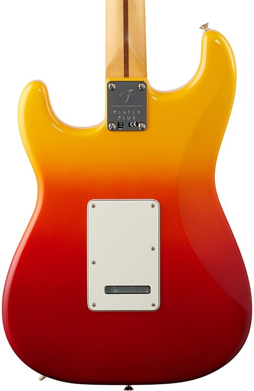 Fender Player Plus Stratocaster Electric Guitar, Maple Fingerboard (with Gig Bag), Tequila Sunrise, Body Straight Back
