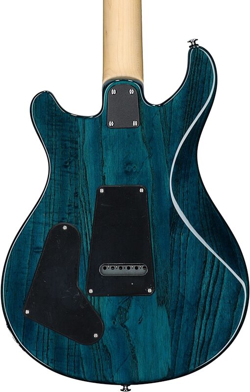 PRS Paul Reed Smith SE Swamp Ash Special Electric Guitar (with Gig Bag), Iris Blue, Body Straight Back