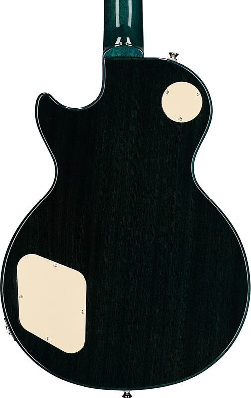 Epiphone Goryo Yuto Les Paul Standard Electric Guitar (with Soft Case), Quilt Blue Burst, Body Straight Back