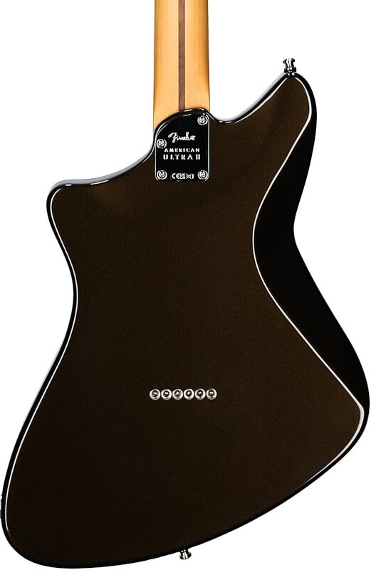 Fender American Ultra II Meteora Electric Guitar, Ebony Fingerboard (with Case), Texas Tea, Body Straight Back