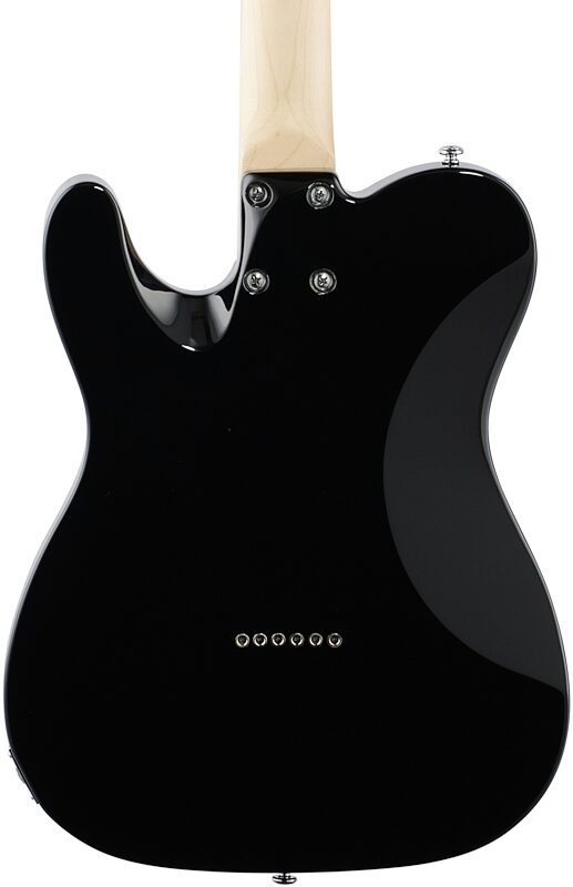 Schecter PT Fastback Electric Guitar, Black, Body Straight Back