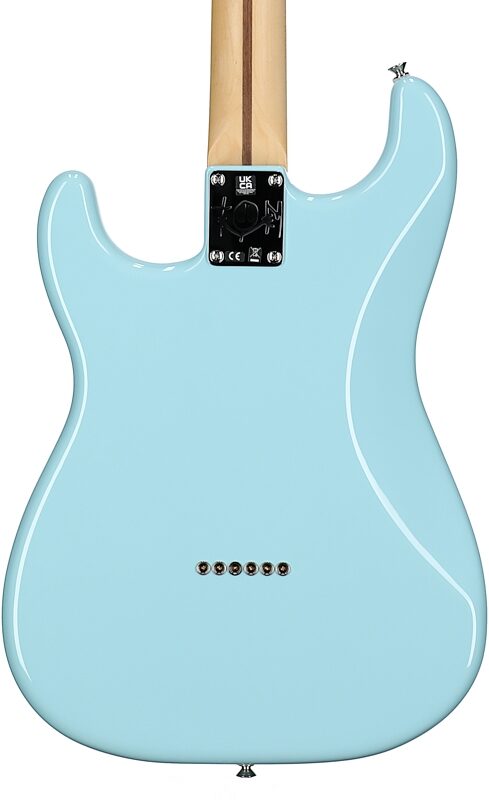Fender Limited Edition Tom DeLonge Stratocaster (with Gig Bag), Daphne Blue, USED, Blemished, Body Straight Back