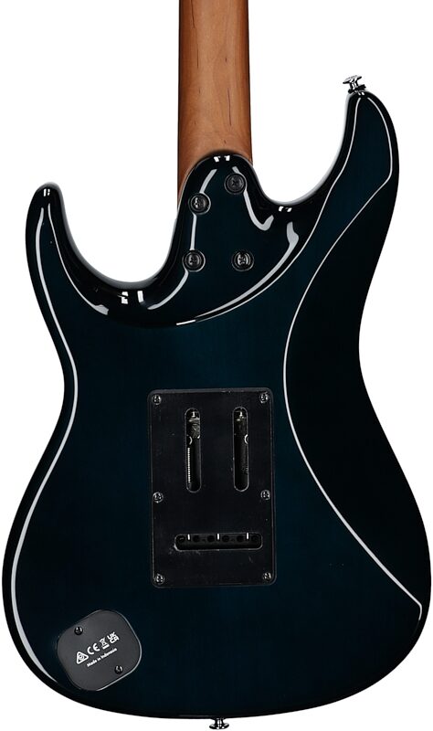 Ibanez AZ24P1QM Premium Electric Guitar (with Gig Bag), Deep Ocean Blonde, Body Straight Back