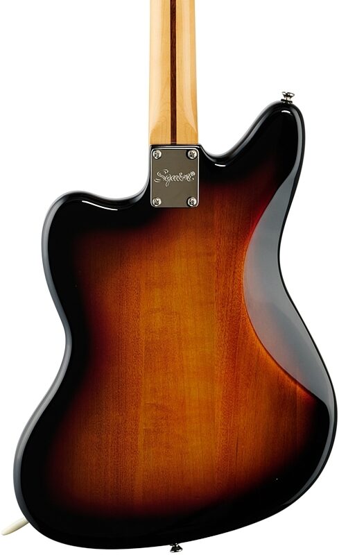 Squier Classic Vibe '70s Jaguar Electric Guitar, with Laurel Fingerboard, 3-Color Sunburst, Body Straight Back