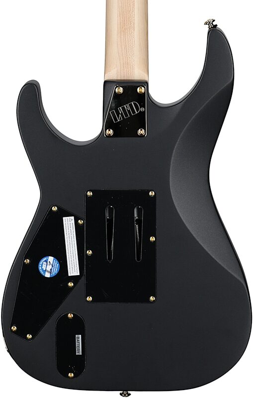 ESP LTD M-1001 Electric Guitar, Charcoal Metallic Satin, Body Straight Back