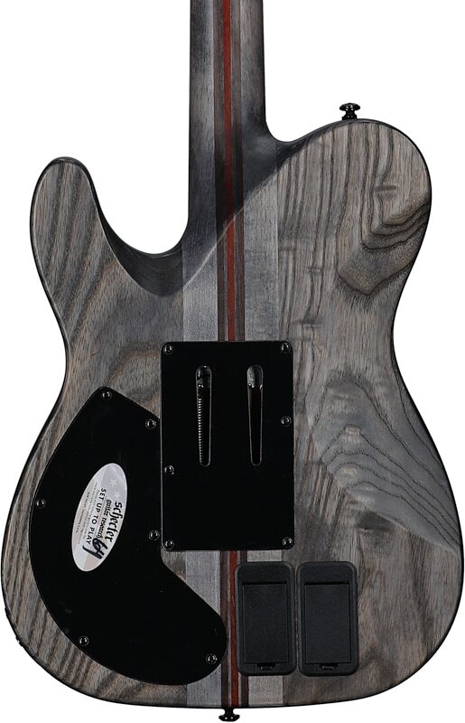 Schecter PT FR-S SLS Elite Evil Twin Electric Guitar, Satin Black, Body Straight Back