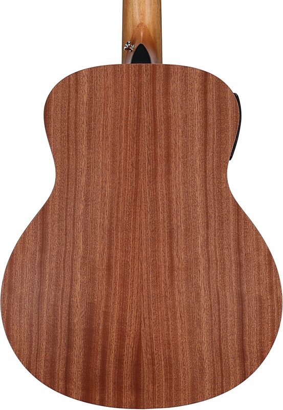 Taylor GS Mini-e Special Edition Mini Grand Symphony Acoustic-Electric Guitar (with Gig Bag), Blue Burst, Body Straight Back