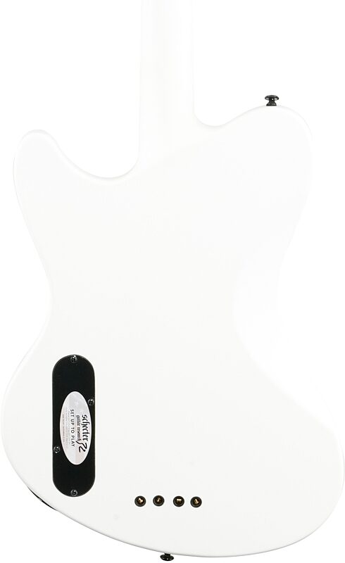 Schecter Ultra Electric Bass, Satin White, Body Straight Back