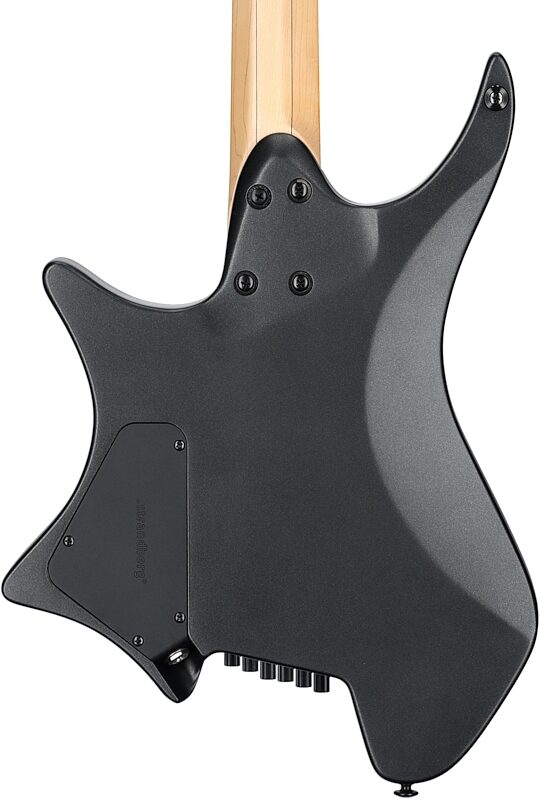 Strandberg Boden Metal NX 6 Electric Guitar (with Gig Bag), Black Granite, Body Straight Back