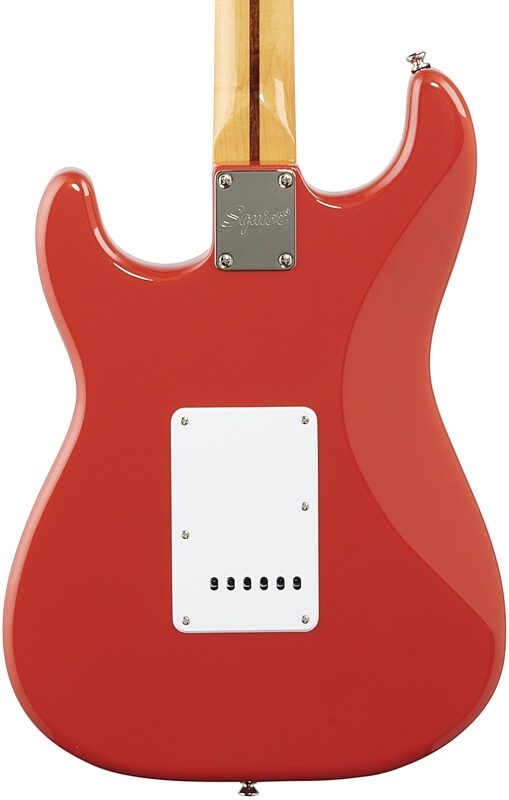 Squier Classic Vibe '50s Stratocaster Electric Guitar, with Maple Fingerboard, Fiesta Red, Body Straight Back