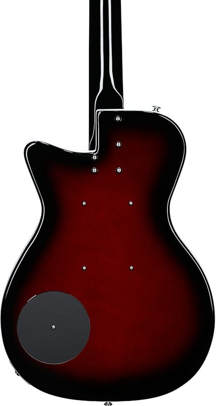 Danelectro '56 Baritone Electric Guitar, Red Burst, Body Straight Back