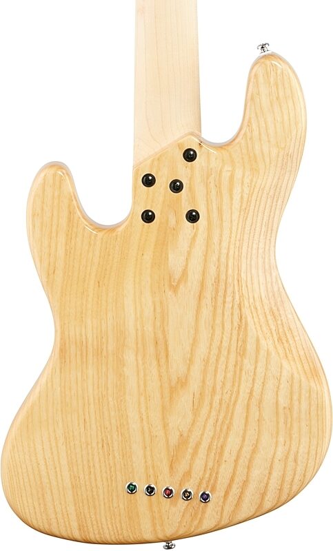 Lakland Skyline 55-60 Maple Fretboard Bass Guitar, Natural, Body Straight Back