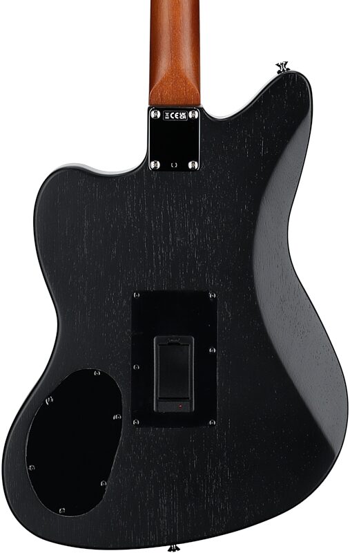 Fender Acoustasonic Standard Jazzmaster Acoustic-Electric Guitar, Black, Body Straight Back