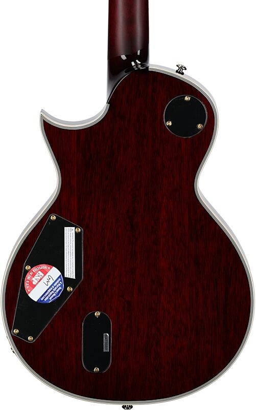 ESP LTD EC-1000T CTM Traditional Series Electric Guitar, See-Thru Black Cherry, Body Straight Back