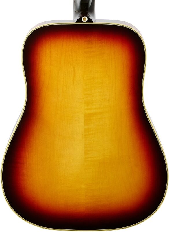 Epiphone USA Frontier Acoustic-Electric Guitar (with Case), Frontier Burst, Body Straight Back
