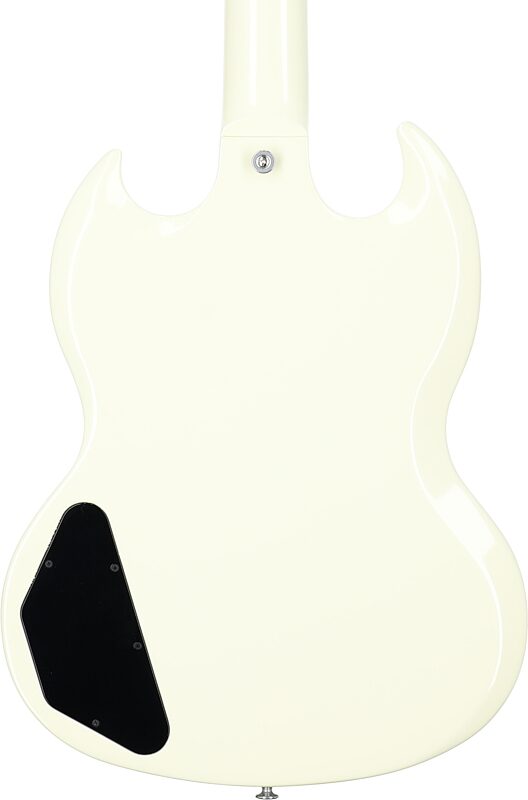 Gibson SG Standard Custom Color Electric Guitar (with Soft Case), Classic White, Body Straight Back