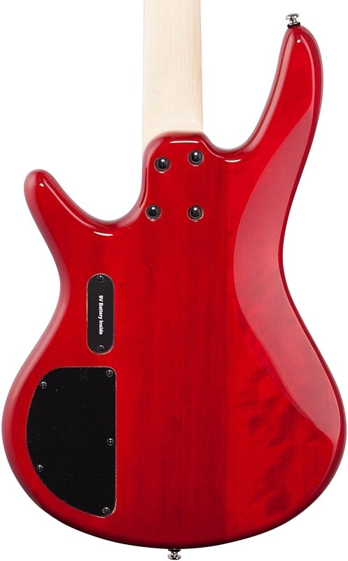 Ibanez GSR200 Electric Bass, Transparent Red, Body Straight Back