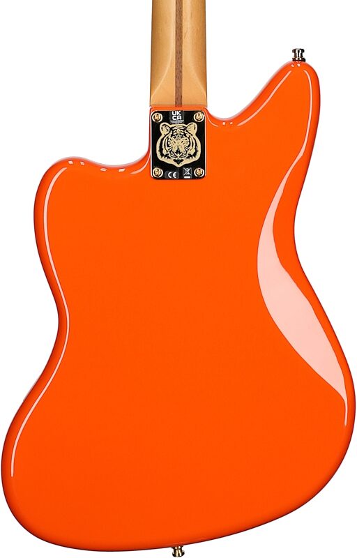 Fender Limited Edition Mike Kerr Jaguar Bass Guitar (with Gig Bag), Tigers Orange, Body Straight Back